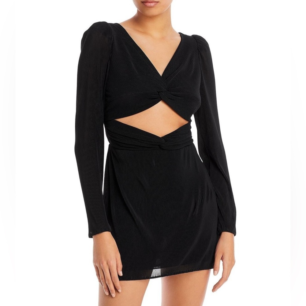 Nanita Cutout Mini Dress Black NWT